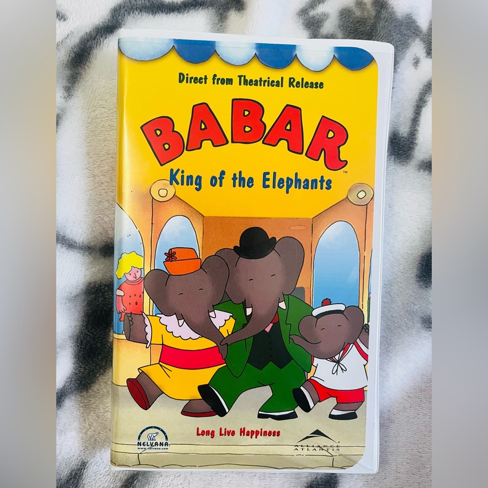 1999 Vintage Babar: King of the Elephants VHS Tape